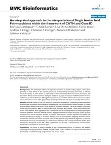 An integrated approach to the interpretation of Single Amino Acid Polymorphisms within the framework of CATH and Gene3D
