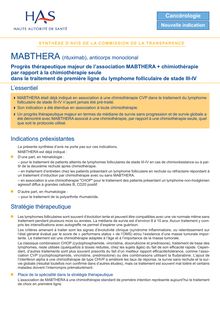 MABTHERA - Synthèse d avis MABTHERA - CT-5656