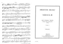 Partition parties complètes, 6 corde Trios, Shield, William par William Shield