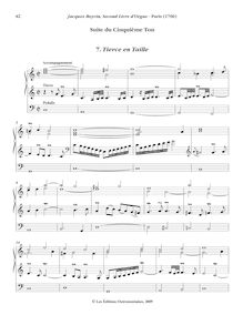 Partition , Tierce en Taille, Oeuvres complètes d orgue, Boyvin, Jacques par Jacques Boyvin