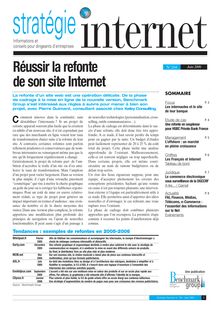Stratégie Internet n° 104 - juin 2006