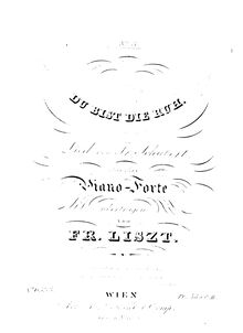 Partition , Du bist die Ruh (S.558/3), 12 chansons von Franz Schubert