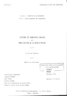 Systèmes de transport urbain et mobilisation de la main d oeuvre. Le cas de Grenoble. : 4594_1