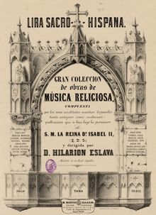 Partition Volume 9, gran colección de obras de música religiosa compuesta por los más acreditados maestros españoles, tanto antiguos como modernos