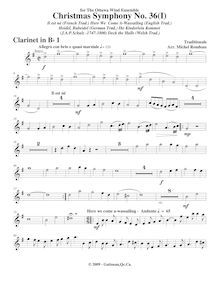 Partition clarinette 1, Symphony No.36  Christmas Symphony , F major par Michel Rondeau