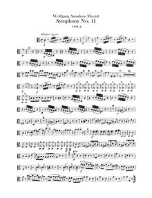 Partition altos, Symphony No.41, Jupiter Symphony, C major, Mozart, Wolfgang Amadeus par Wolfgang Amadeus Mozart