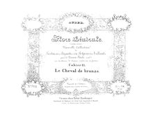 Partition complète, Fantaisie ou potpourri sur des thèmes favoris de l opéra  Le cheval de bronze , musique d Auber