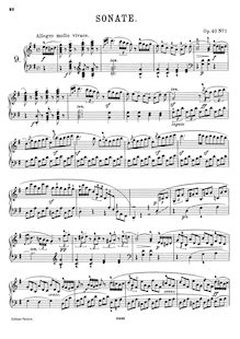 Partition Sonata No.1 (filter), Three Piano sonates, Op.40, Clementi, Muzio