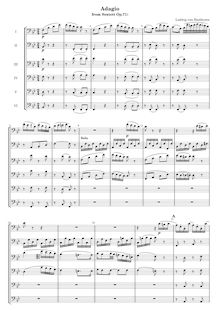 Partition complète, Sextet pour vents, Op.71, E♭ major, Beethoven, Ludwig van par Ludwig van Beethoven
