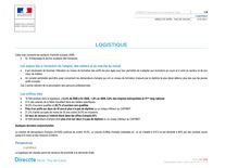 CPRDFP Document d orientat ion État Logistique