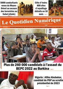 Le Quotidien Numérique d’Afrique n°1952 - du vendredi 3 juin 2022