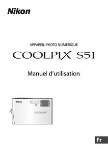 Notice Appareil Photo numériques Nikon  COOLPIX S51