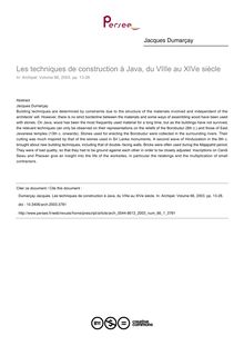Les techniques de construction à Java, du VIIIe au XIVe siècle - article ; n°1 ; vol.66, pg 13-28