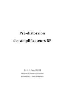 Pré-distorsion des amplificateurs RF