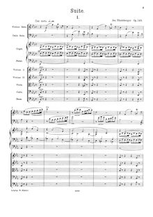 Partition complète (avec corde orchestre),  pour orgue Trio et cordes