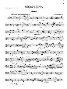 Partition de viole de gambe, Piano quatuor No.2, Op.20