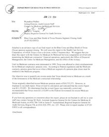 Blue Cross and Blue Shield of Texas Pension Segment Closing Audit, A-07-02-03032