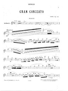 Partition flûte , partie, flûte Concerto, Op.129, D major, Ciardi, Cesare