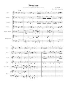Partition complète,  No.2, Overture, B minor, Bach, Johann Sebastian par Johann Sebastian Bach
