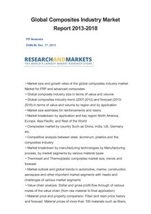 Global Composites Industry Market Report 2013-2018