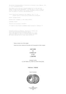 Histoire du Consulat et de l Empire, (Vol. 3 / 20) par Adolphe Thiers