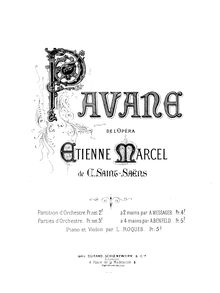 Partition violon et partition de piano, Étienne Marcel, Opéra en quatre actes