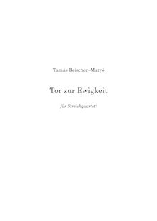 Partition complète, Tor zur Ewigkeit – Erstes Buch, Beischer-Matyó, Tamás