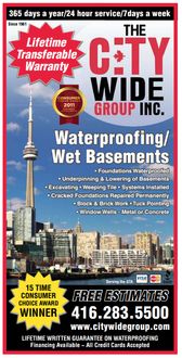 Hamilton Basement Waterproofing & Underpinning