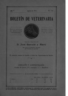 Boletín de Veterinaria: Revista de Ciencia..., n. 120 (1915)