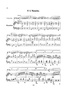 Partition de piano, Mazurkas, Chopin, Frédéric