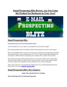 Email Prospecting Blitz review demo-- Email Prospecting Blitz FREE bonus