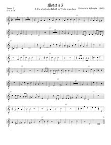 Partition ténor viole de gambe 3, octave aigu clef, Geistliche Chor-Music, Op.11 par Heinrich Schütz