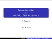 periodicity of cluster Y systems