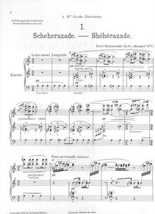 Partition complète, 3 Masques, Op.34, Szymanowski, Karol