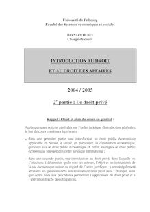 Cours Droit privé 2004-2005