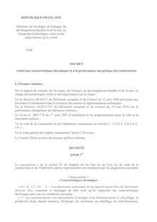 RÉPUBLIQUE FRANÇAISE Ministère de l écologie, de l énergie, du  ...