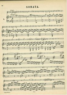 Partition complète, violon Sonata, Violin Sonata No.25, F major