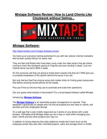 Mixtape Software review-(SHOCKED) $21700 bonuses