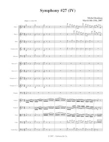 Partition I, Allegro, Symphony No.27, B-flat major, Rondeau, Michel