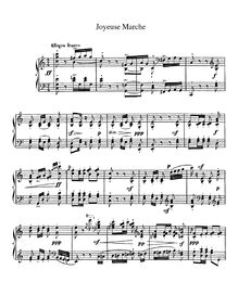 Partition de piano, Joyeuse Marche, Chabrier, Emmanuel par Emmanuel Chabrier