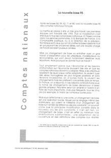 Comptes nationaux : la nouvelle base 95 - Numéro 87-88 - décembre 1998