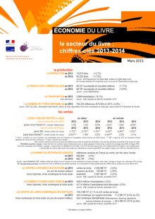 Chiffres cles édition française 2013-2014