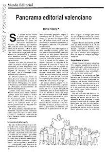 Panorama editorial valenciano