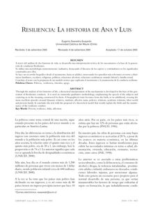 Resiliencia: la historia de Ana y Luis