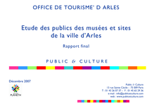 Etude des publics Arles 2007