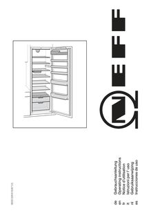 Notice Réfrigérateur NEFF  K4624X4/03