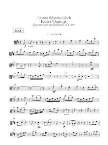 Partition altos, Easter Oratorio, Oster-Oratorium, Bach, Johann Sebastian