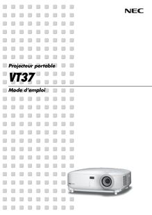 Notice Projecteur NEC  VT37