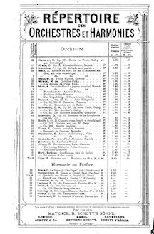 Partition Incomplete Score, Gavotte, Elgar, Edward