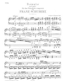 Partition complète, Piano Sonata No.19 en C minor, Schubert, Franz par Franz Schubert